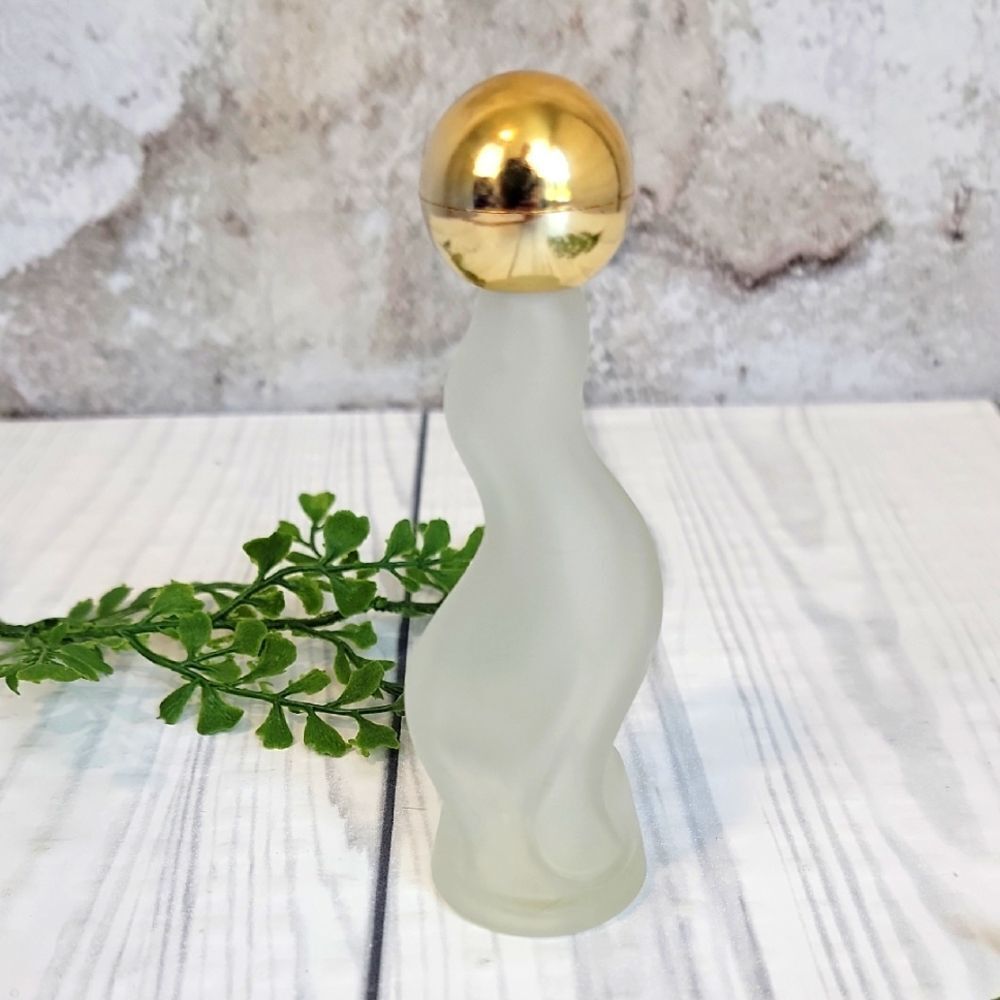 Avon Loveable Seal Frosted Glass Perfime Bottle Vintage 70s